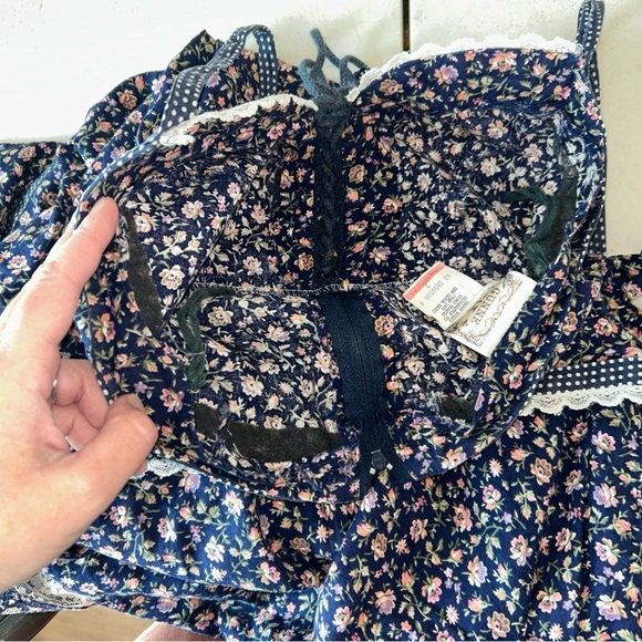 Gunne Sax by Jessica San Francisco 1970s Peplum Sundress Size 7 Fits like a 3 - Picture 13 of 16